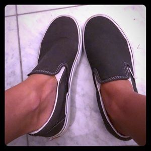 Vans! Gray Slide On